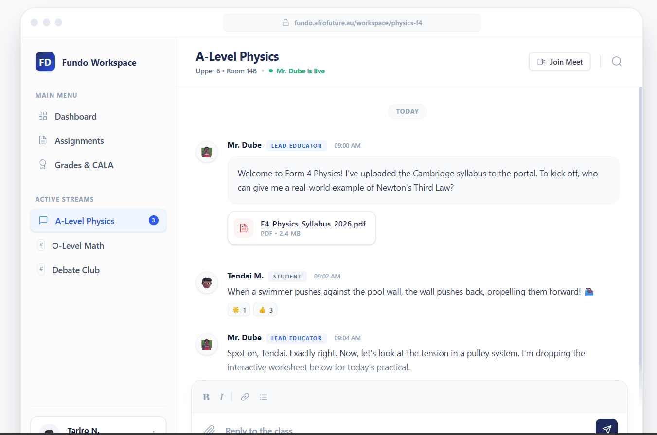 Interactive Student Blackboard